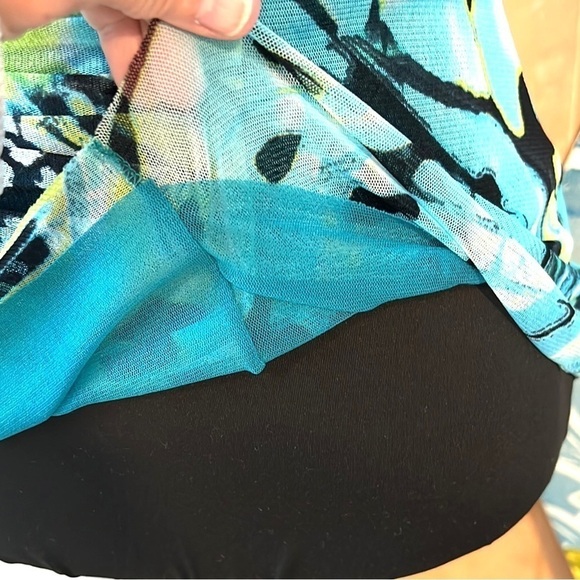 Elana Kattan,WOW!Incredible Wide Ruched Chiffon Vibrant Cami,Made in USA,Stretch - Picture 7 of 13